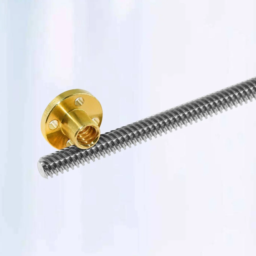 3D Printer Parts T8 Lead Screw 200mm with Nut for Stepper Motor Threaded Rod Stainless Lead