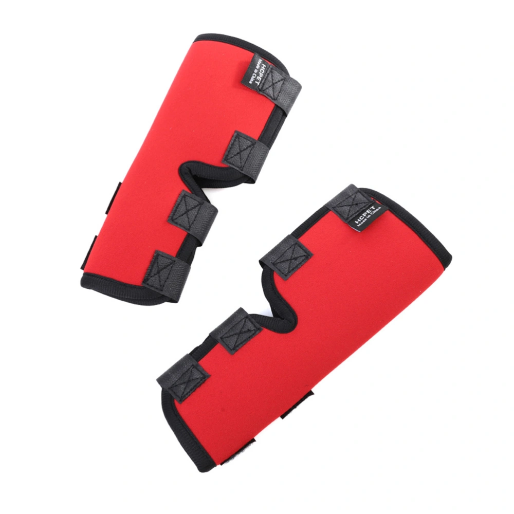 2pcs Pets Knee Pad Dog Leggings Medical Protection Joint Injury Supportive Wound Protector Pet Injury Protection Tool Puppy Support Brace Surgery Wrap(Red M)