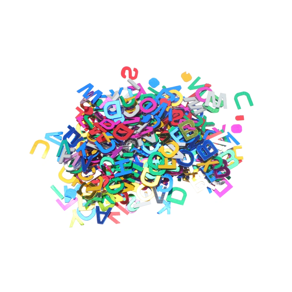 6000 Pcs 8mm Alphabets Confetti Romantic Table Decor Party Sprinkle Letters Shaped Confetti Decoration for Wedding Birthday Party DIY Accessory (Colorful)