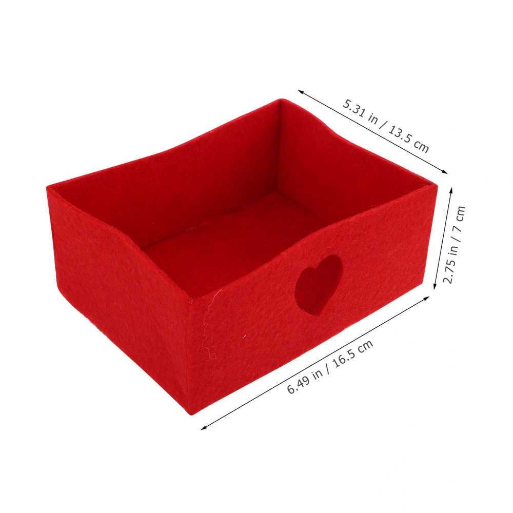 2pcs Valentine's Day Treat Box Valentines Desktop Favors Boxes Party Supplies