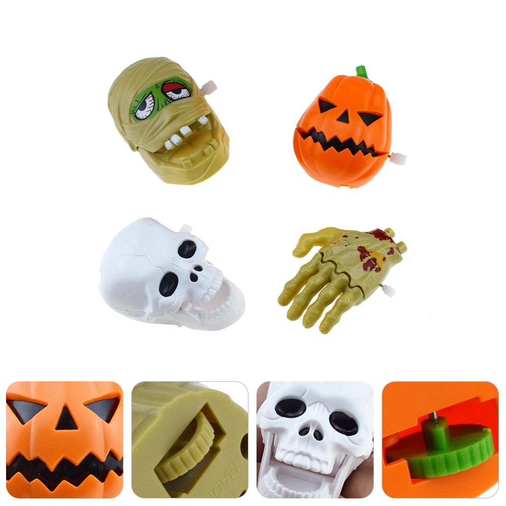 4pcs Halloween Wind Up Toys Halloween Toys for Kids Halloween Party Favors