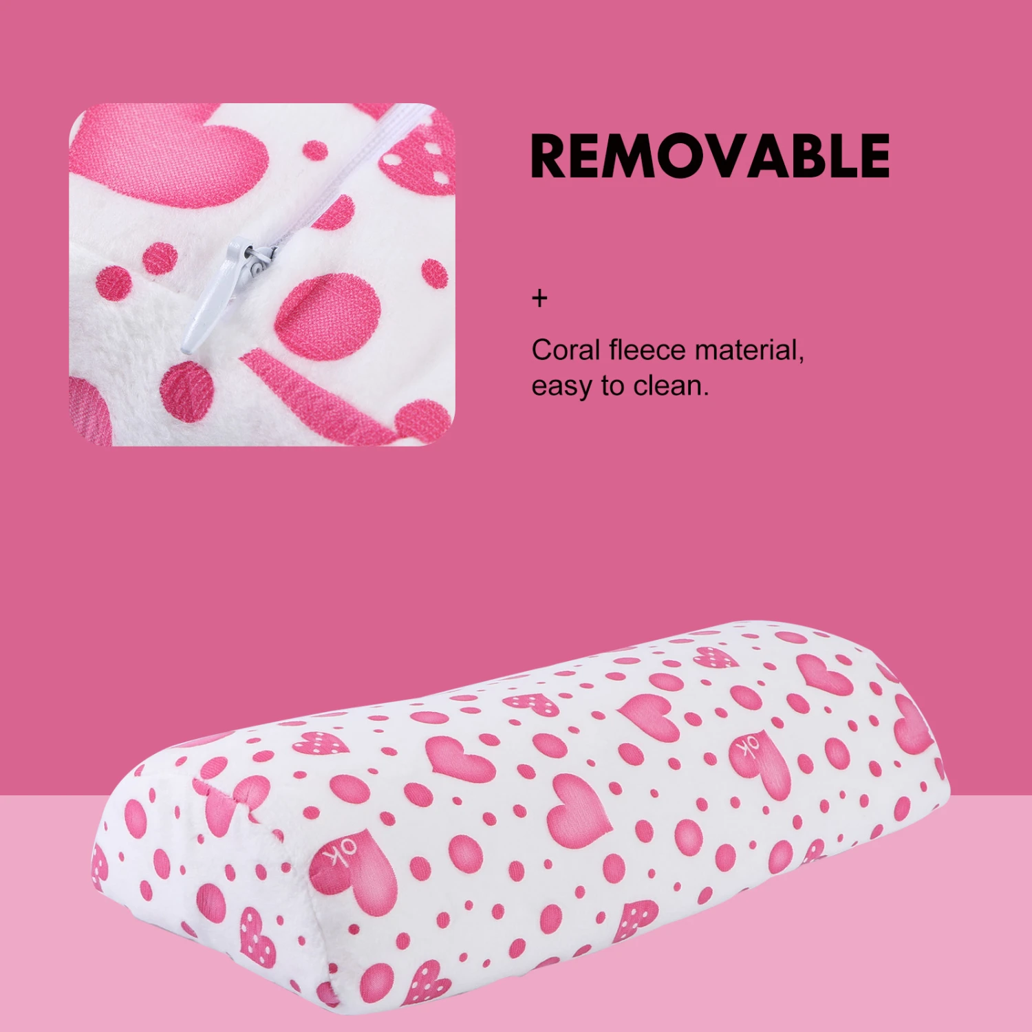 1Pc Coral Fleece Nail Art Hand Rest Salon Wrist Rest Pillow Beauty Supply