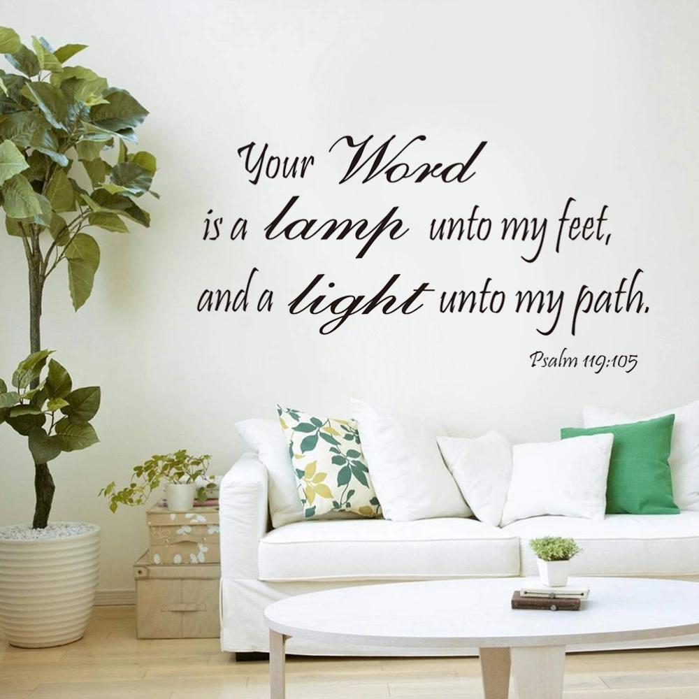 Psalm 119:105 Wall Art Your Word Is a Lamp Unto My Feet and a Light Unto My Path