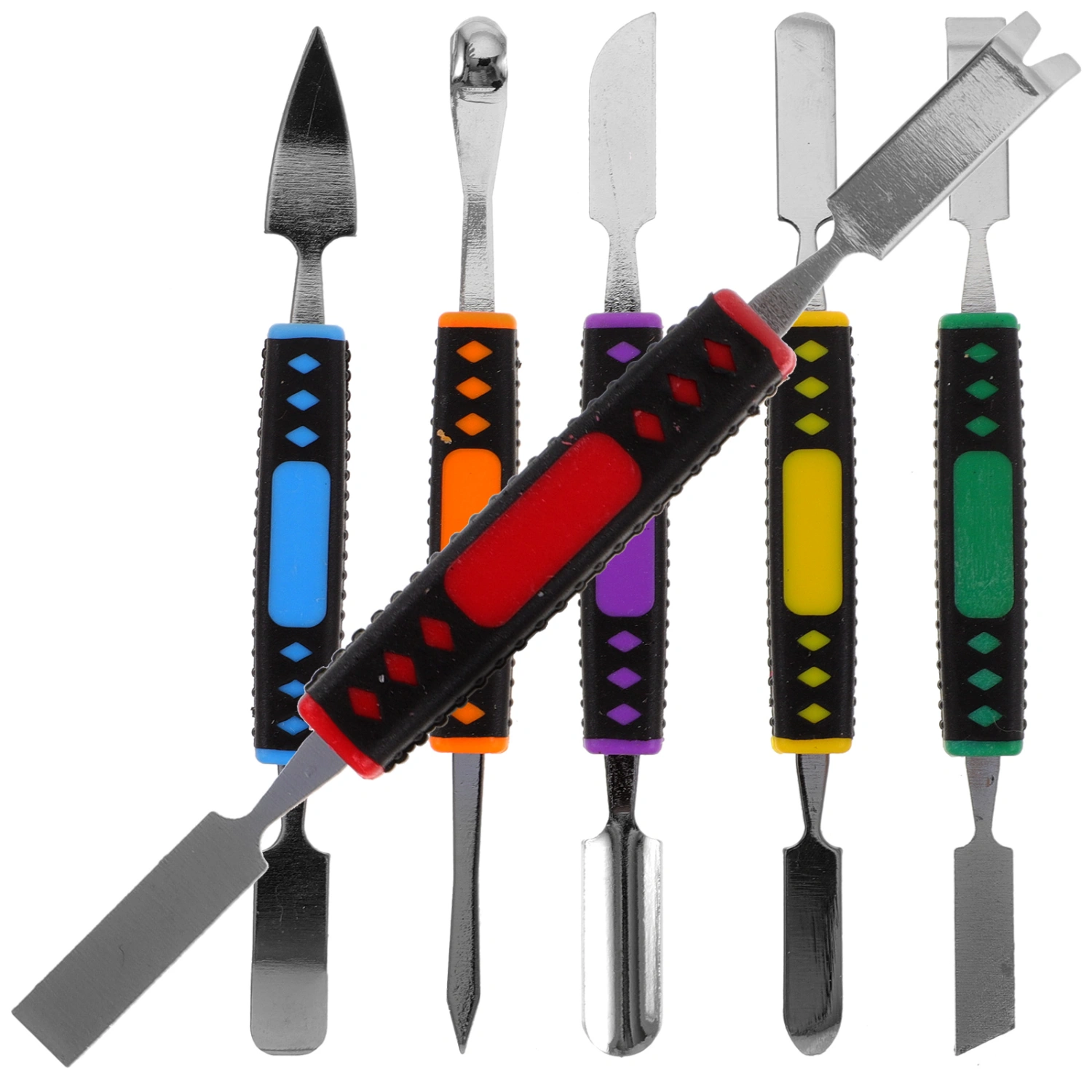 6pcs Professional Stainless Steel Spudger Double-end Opening Stick Repair Pry Tools for Smart Phone Tablet Laptop
