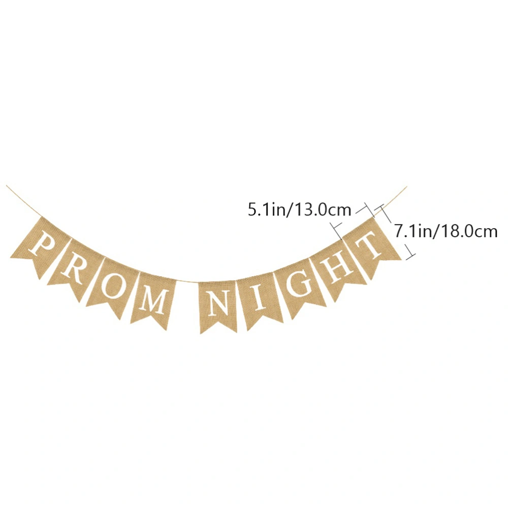 1pc PROM NIGHT Wedding Banner Dovetail Linen Wedding Banner (Assorted Color)