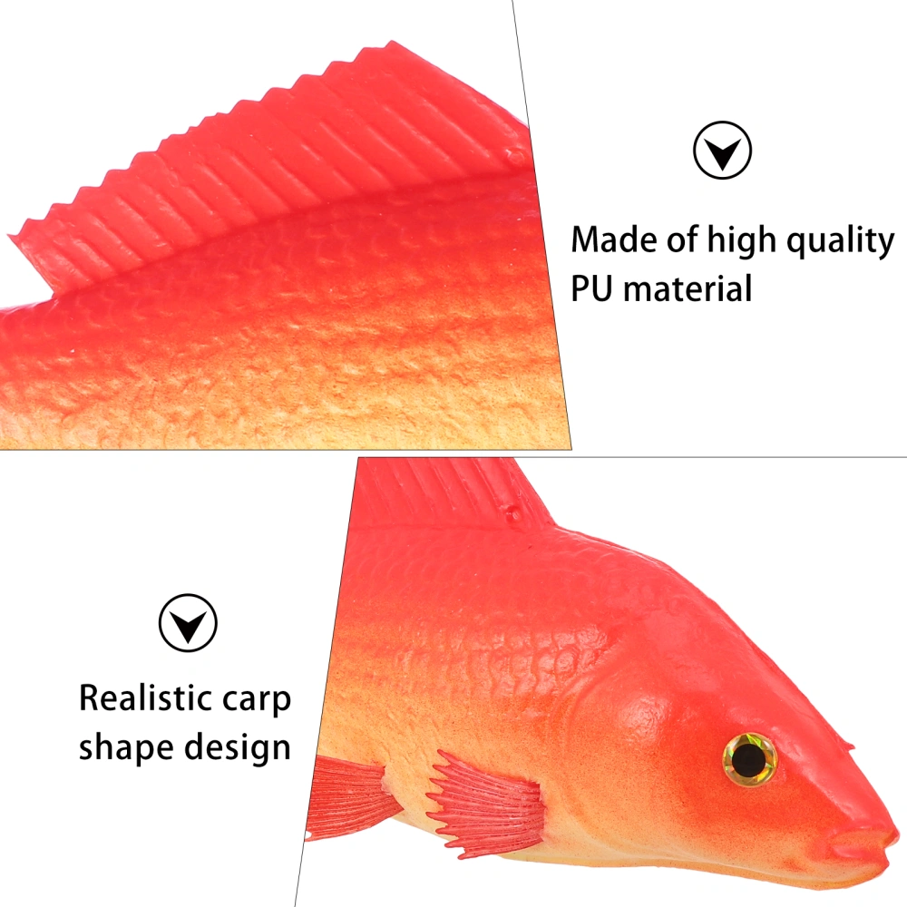 Simulation Fish Figurine Lifelike Carp Model Decorative Ornament Kids Toy