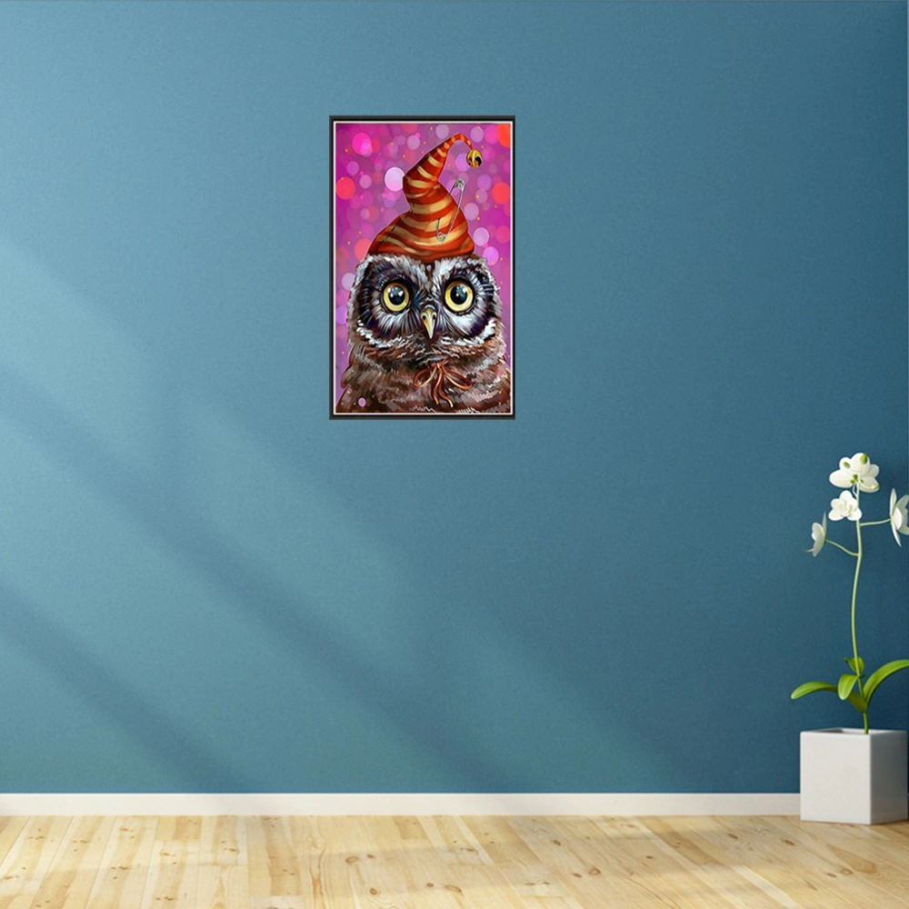 Beads Painting Christmas Owl Pattern Cross Stitch Painting by Diamond Home Ornaments S154