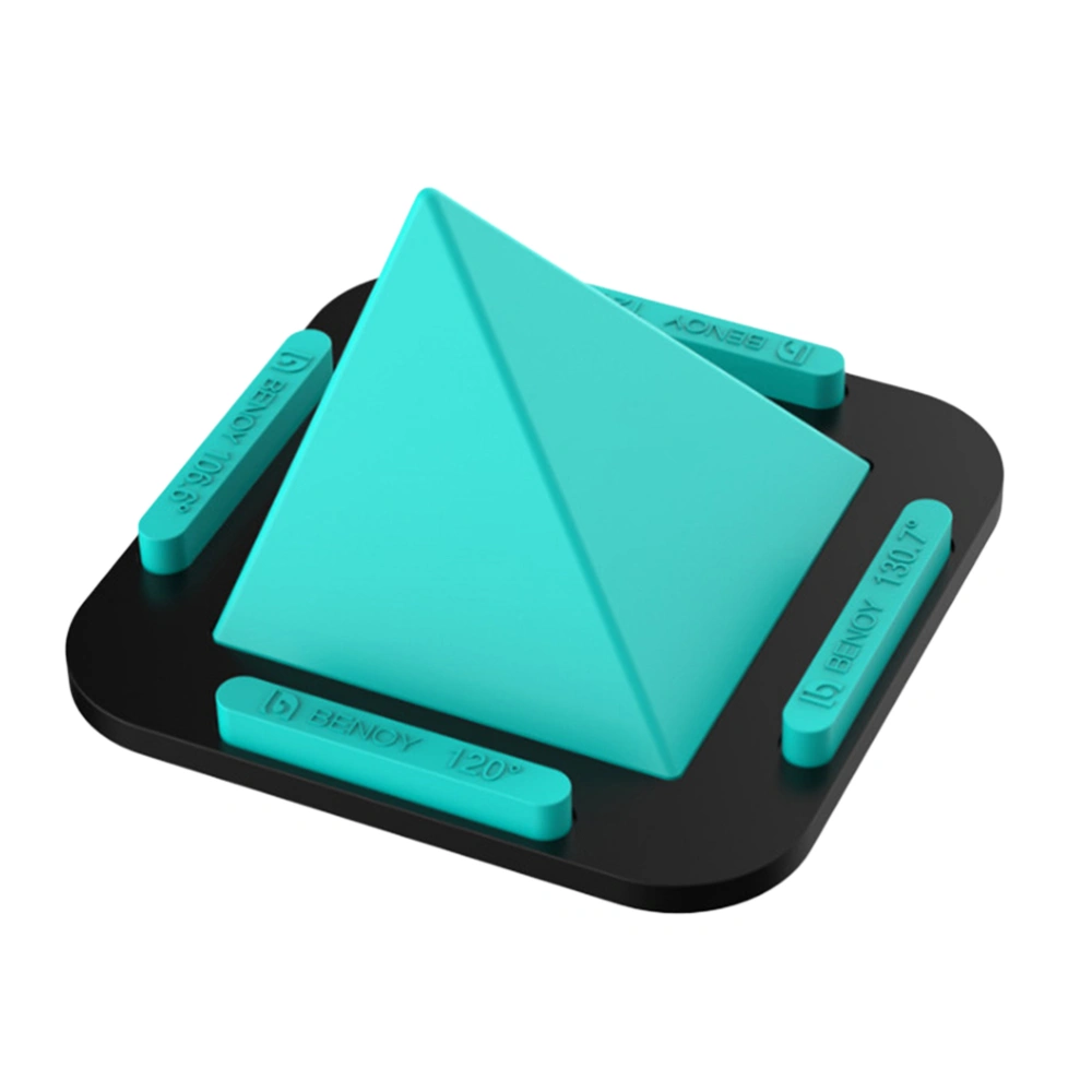 Multifunctional Pyramid Phone Support Silicone Desktop Cell Phone Stand Desktop Phone Holder for Smartphone(Green)