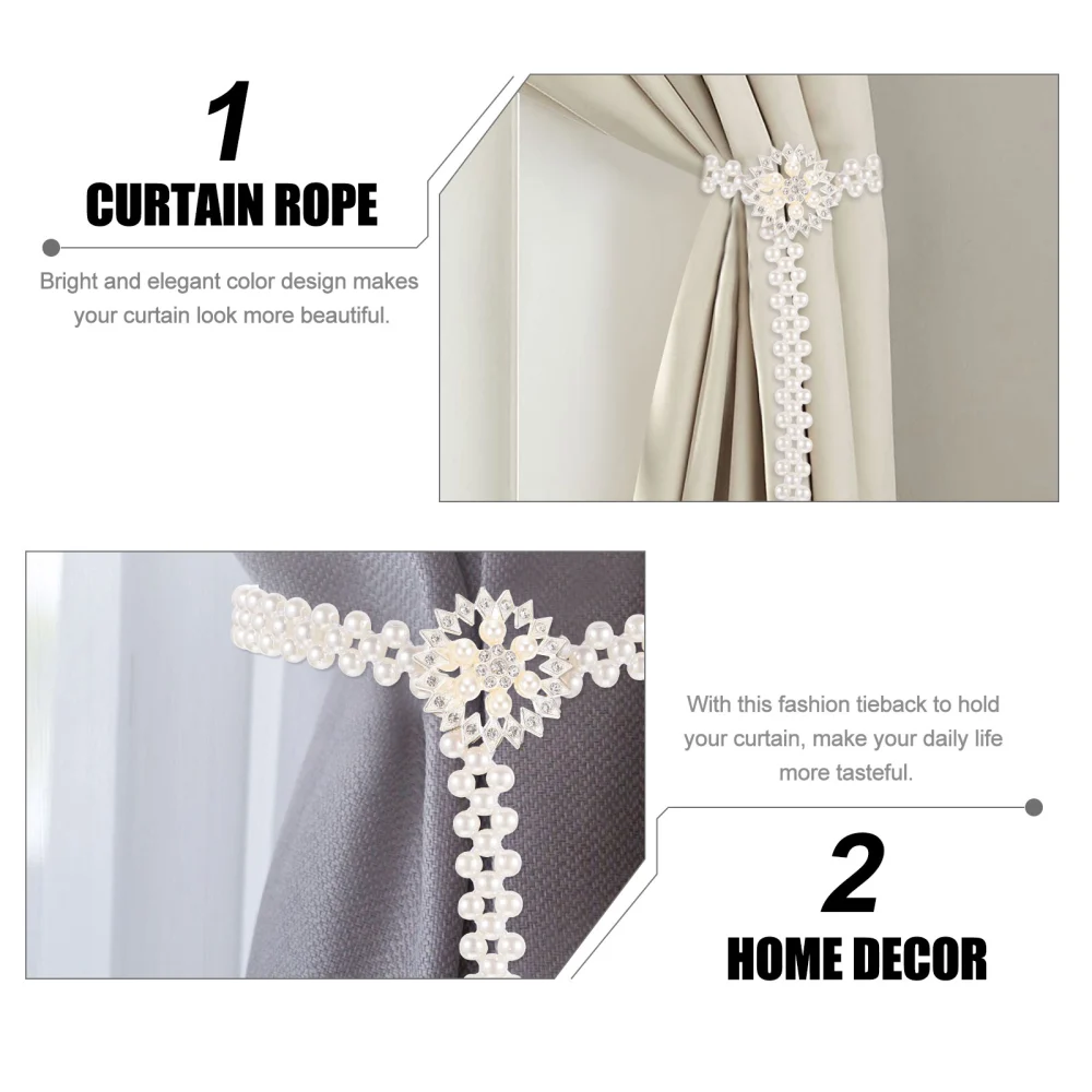 1pc Simple Curtain Fixing Buckle Fashion Curtain Binding Strap for Home Use