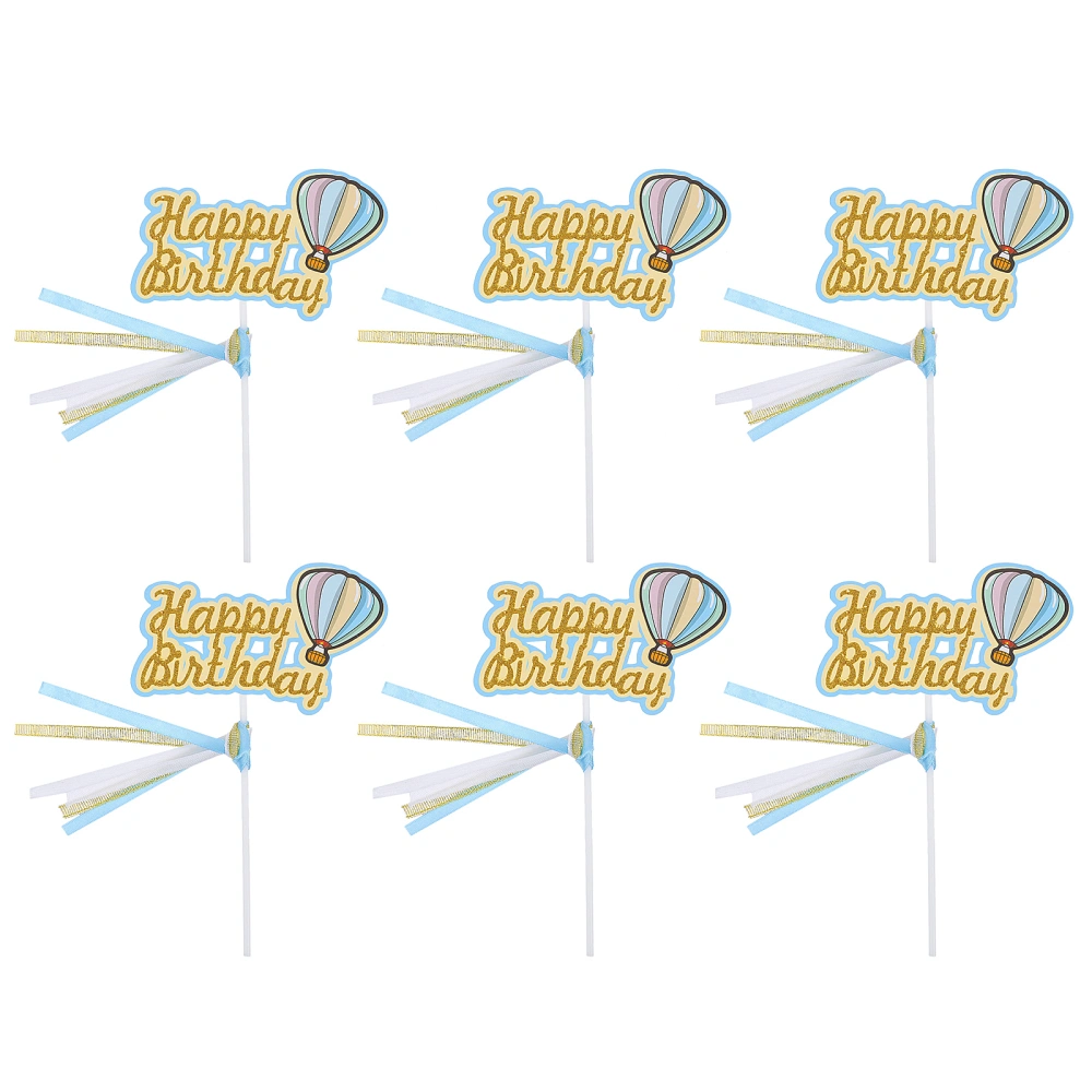 1 Set of 12pcs Colorful Cupcake Toppers Dessert Picks Birthday Cake Ornaments