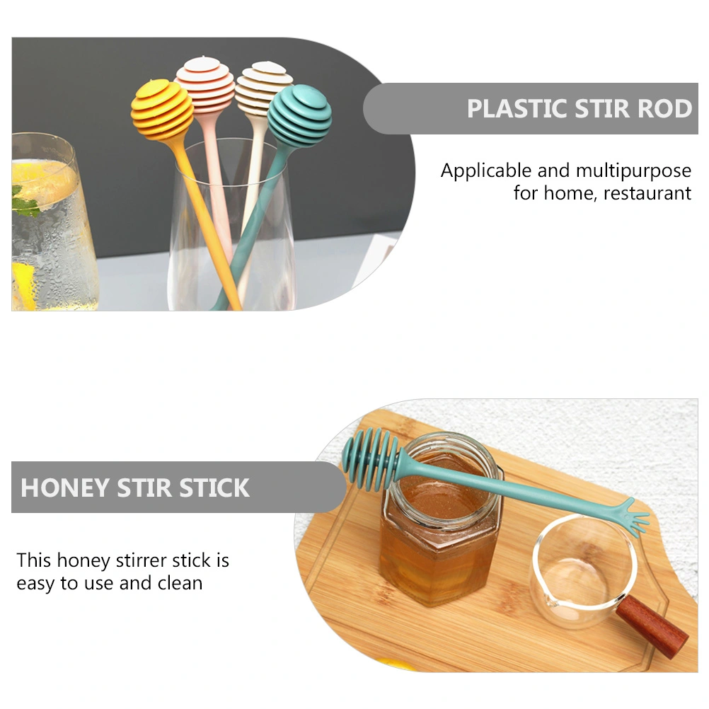 4pcs Simple Honey Stirring Sticks Honey Stir Rods Practical Honey Rods for Home