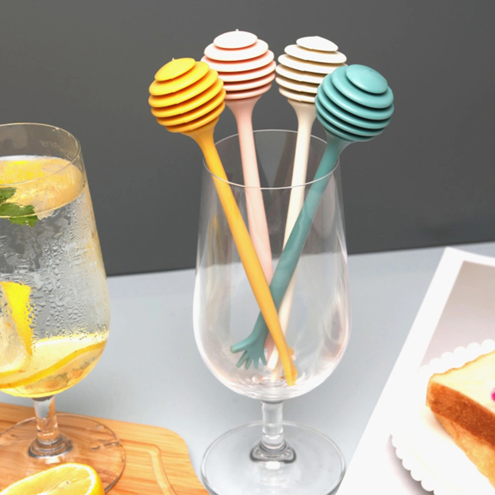 4pcs Simple Honey Stirring Sticks Honey Stir Rods Practical Honey Rods for Home
