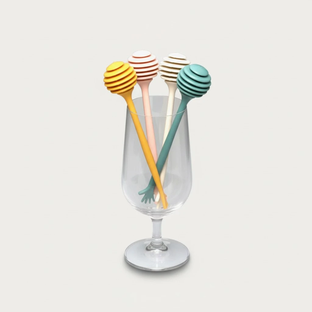 4pcs Simple Honey Stirring Sticks Honey Stir Rods Practical Honey Rods for Home