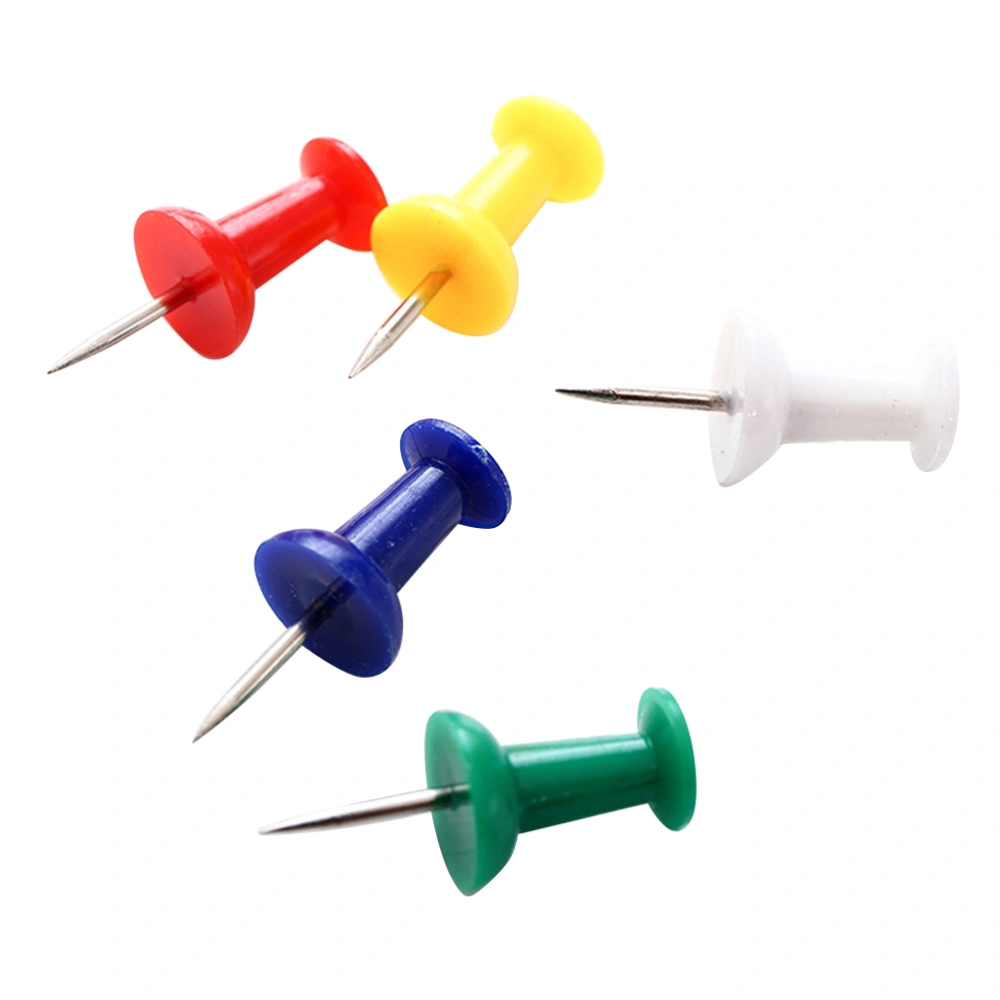 100pcs Practical Cork Nails Multi-colored Pushpins Painting Use Pin Map Tacks for School Office