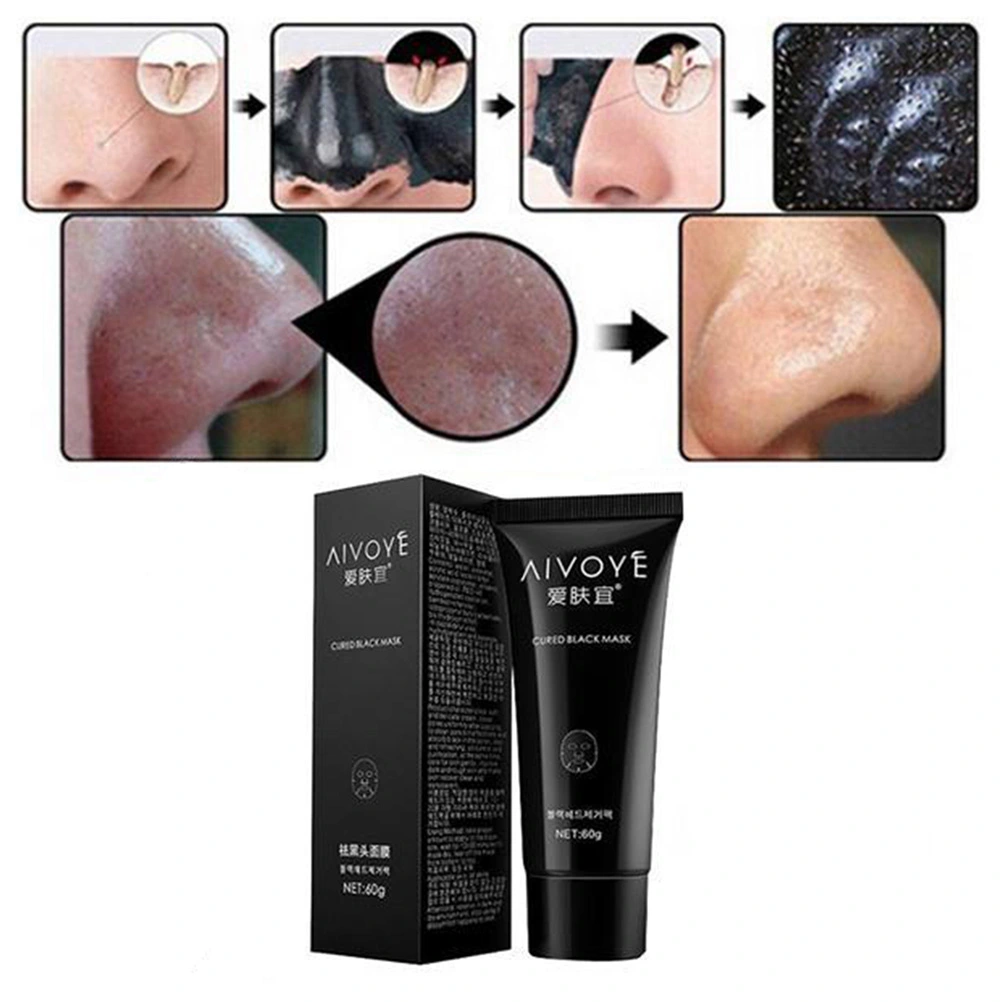 Black Mask Blackhead Remover Black Mask Purifying Peel-off Mask with Activated Bamboo Charcoal