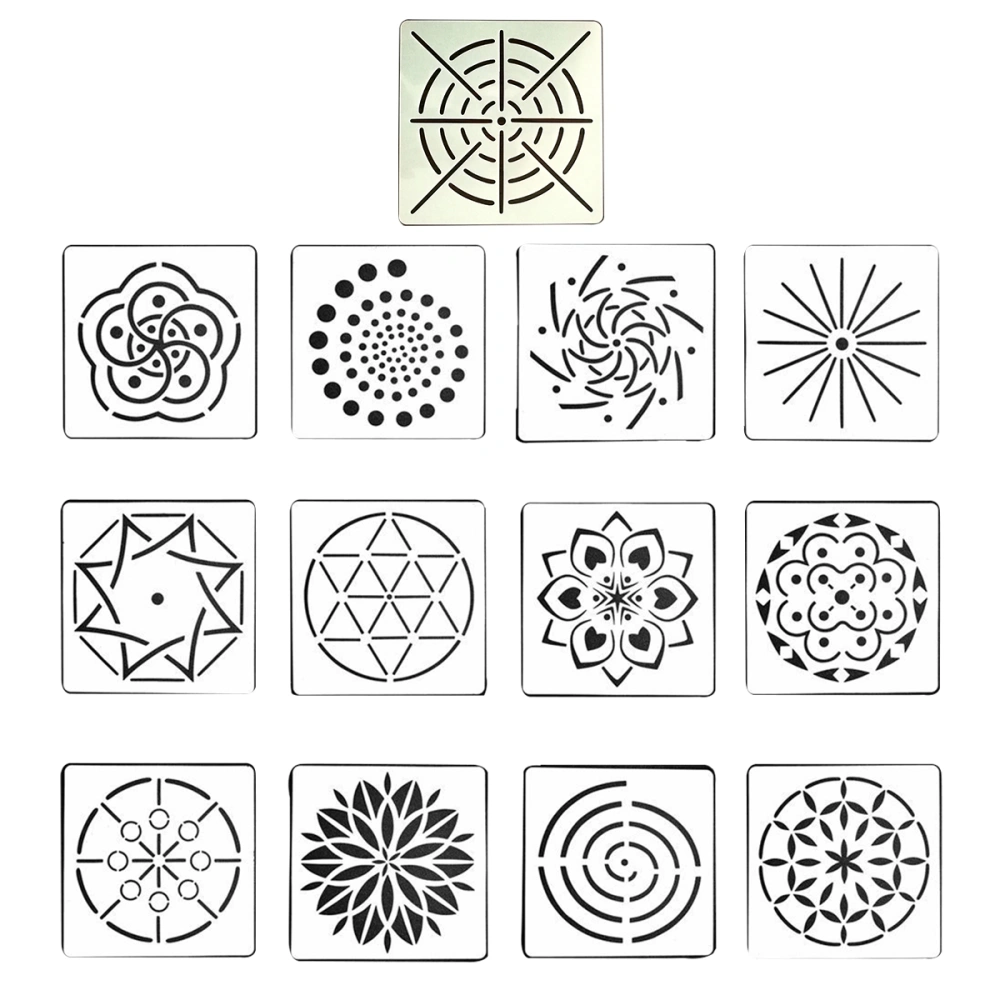 1 Set Mandala Dotting Painting Templates Stencils Set for DIY Painting Art Projects Craft (Mixed Style)