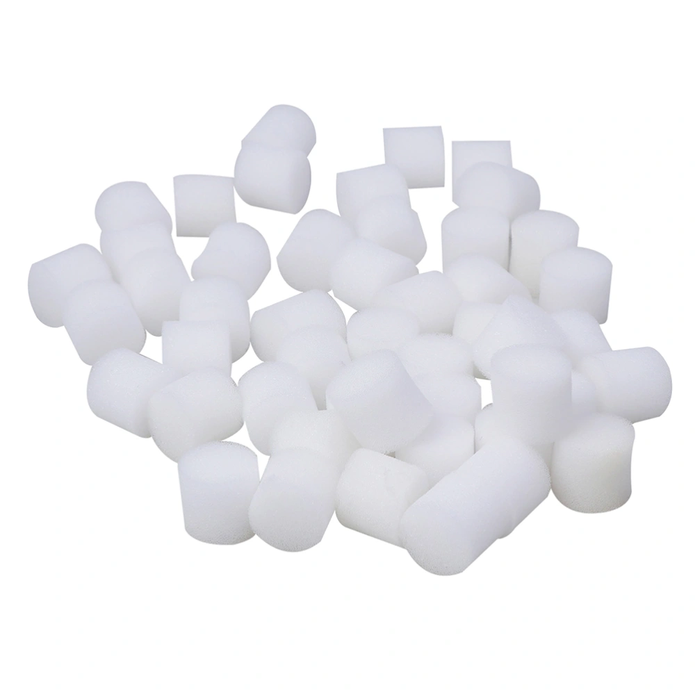 100PCS 30mm Planting Seedlings Sponges Moisturized Soilless Hydroponic Sponge Vegetables Cultivation Gardening Tools (White)