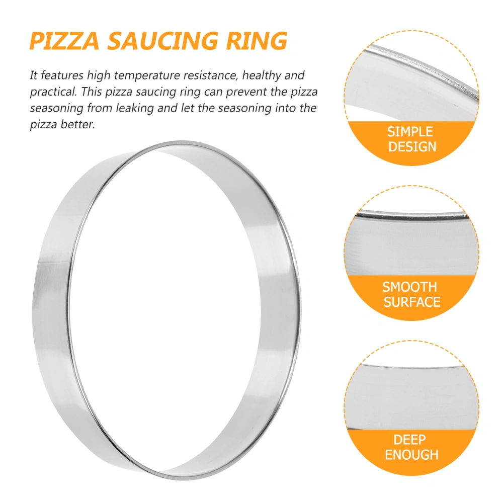 Pizza Saucing Ring Crumpets Ring Pizza Ring Round Shaped Pizza Baking Ring for Home