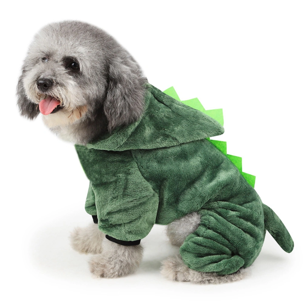 Pet Costume Dog Halloween Suit Dog Dinosaur Costume Dog Jumpsuit Pet Puppy Supplies - Size S