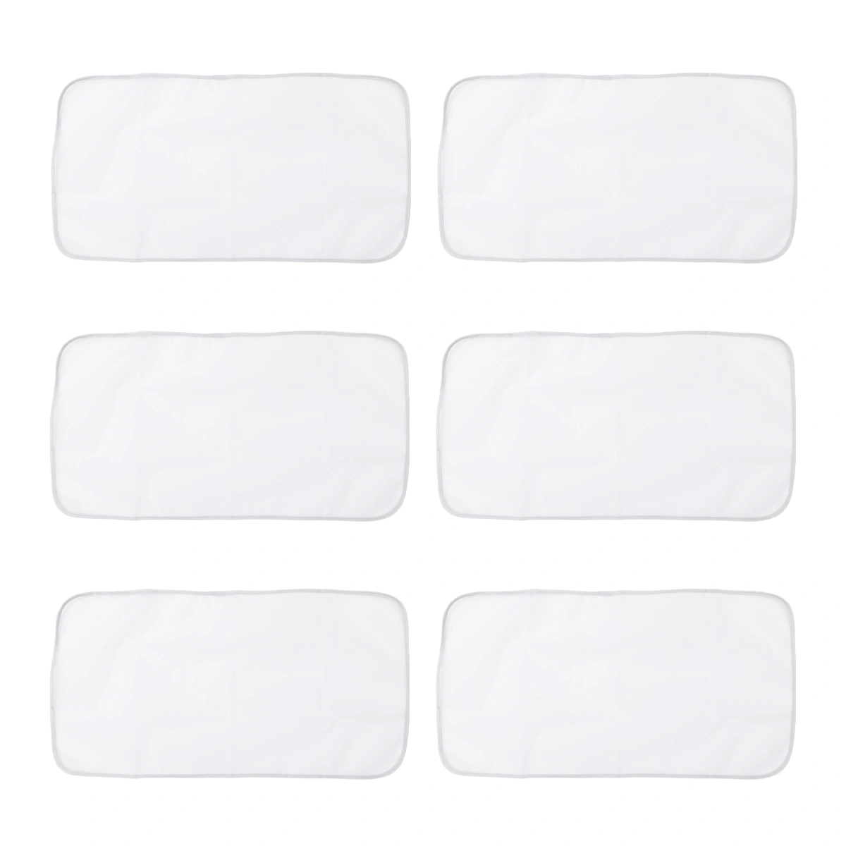 6PCS Ironing Mat Ironing Clothes Mat Ironing Board Mat Anti-scald Ironing Mat Heat Insulated Ironing Clothes Pad Long Gauze Ironing Clothes Pad for Home Store Use Grey Size 1