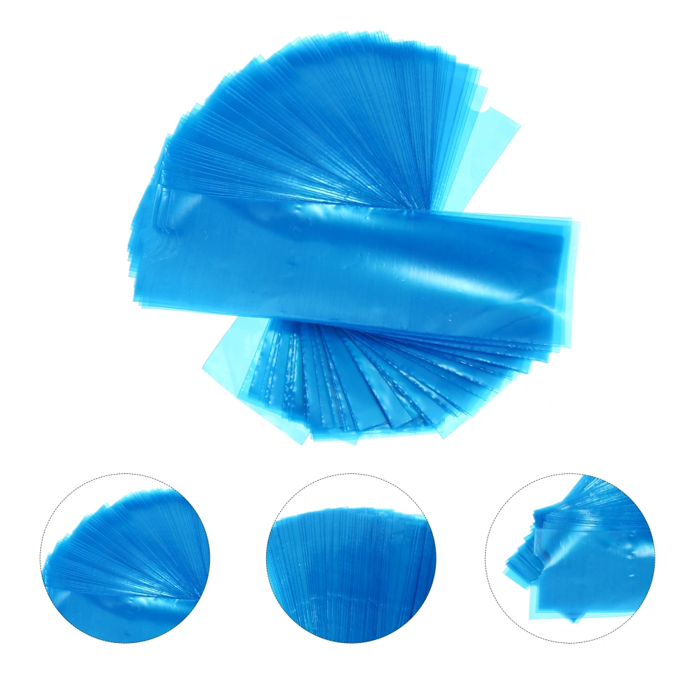 100pcs Disposable Pen Bags Marker Cases Supplies (Blue)