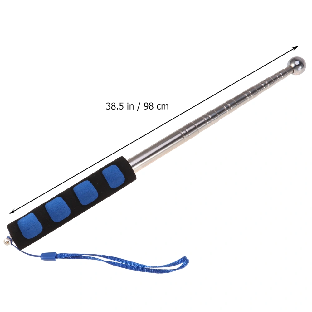 98CM Hollowing Drum Hammer Sound Detection Hammer Home Inspection Tool Telescopic Rod Detection Hammer Test Hammer (Blue)