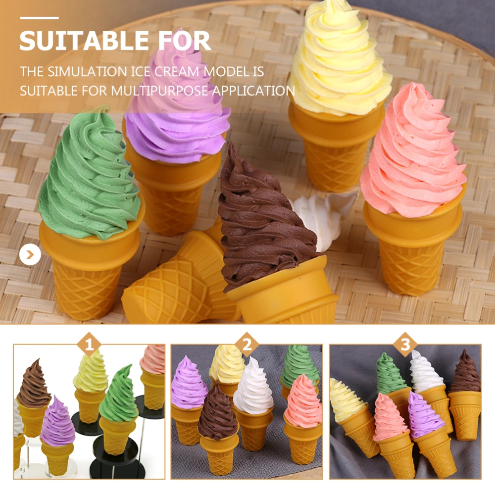  Simulation Ice Cream Cone Model Fake Ice Cream Model Display Ice Cream Prop