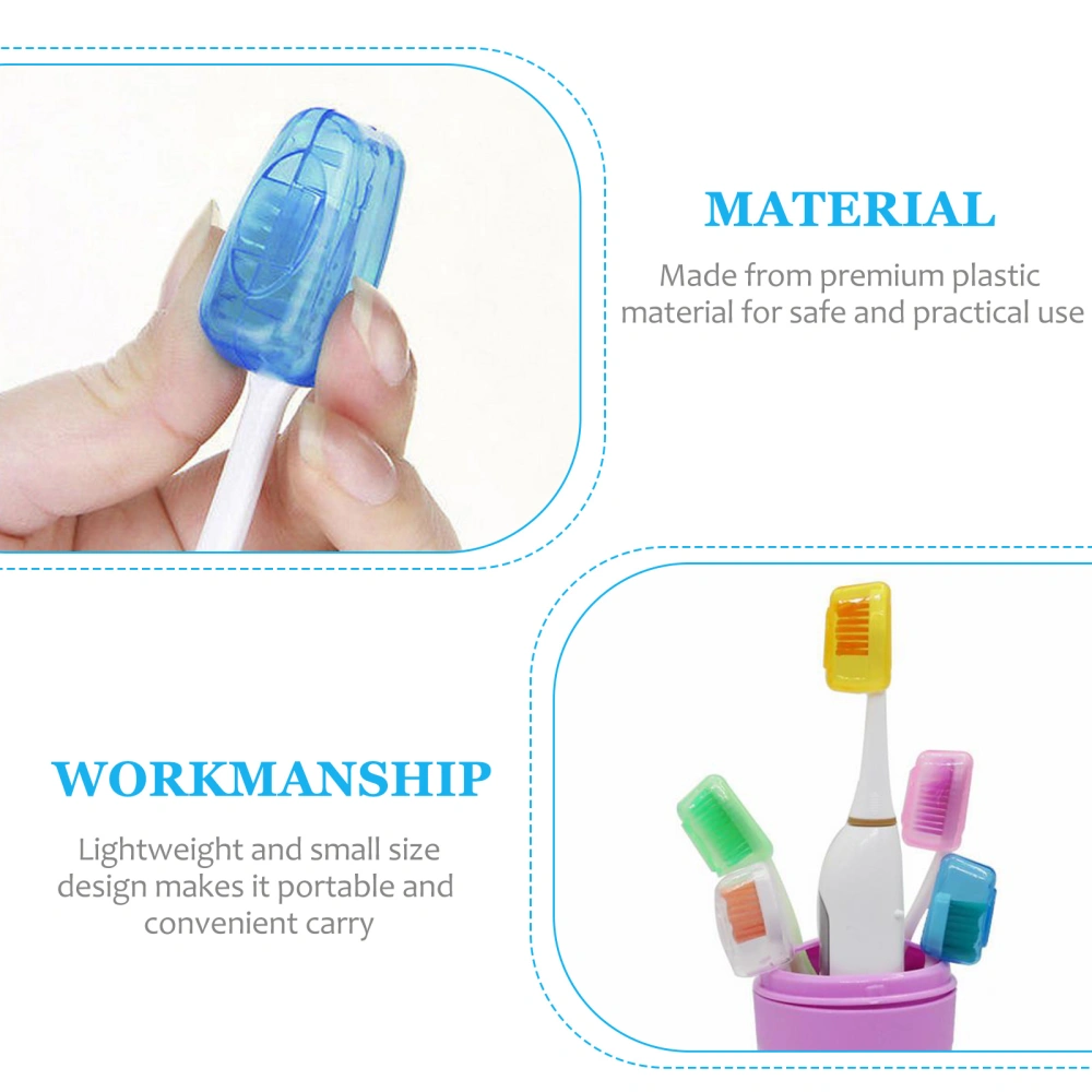 30pcs Portable Toothbrush Protective Dustproof Toothbrush Storage Cover