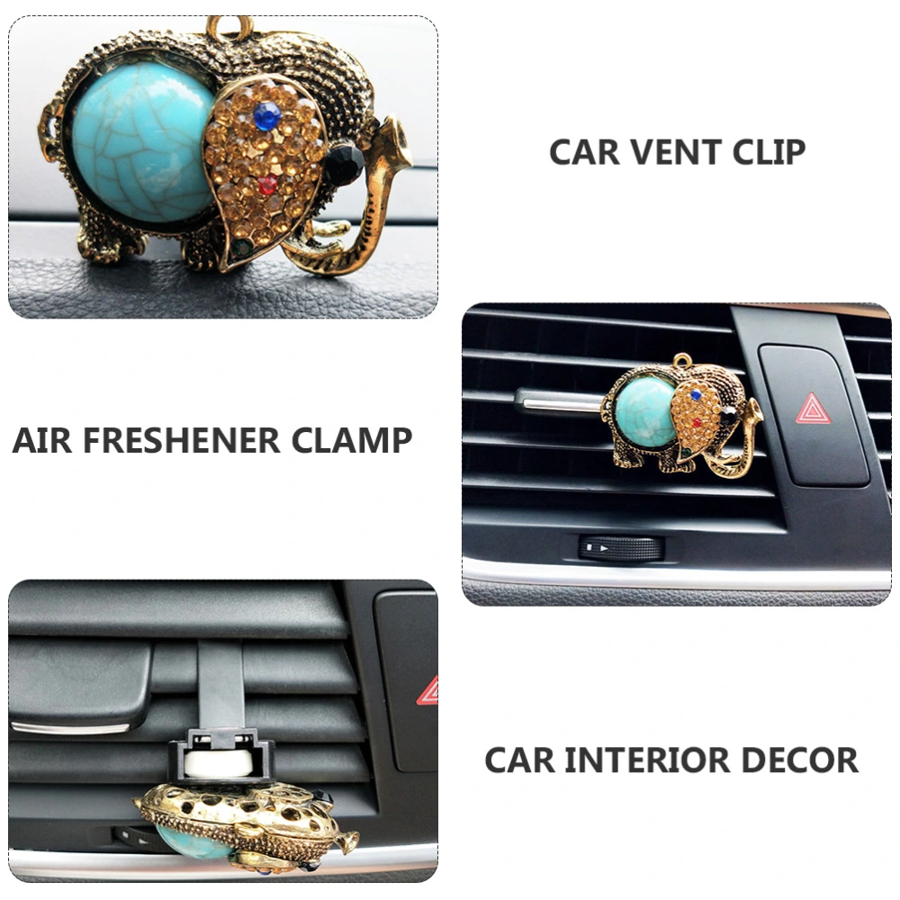 2 Set Elephant Car Diffuser Car Vent Clip Air Freshener (Random Flavor)