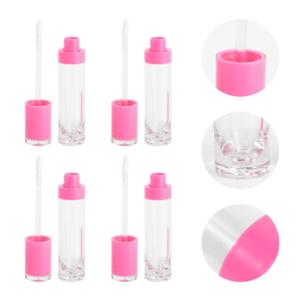 4pcs 8ml Useful Lip Gloss Bottles Empty Lip Gloss Tube Practical Makeup Bottles