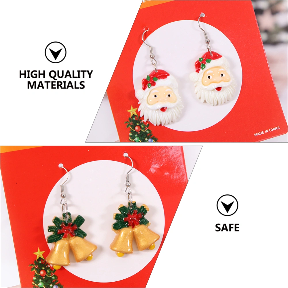 6 Pairs Christmas Earrings Holiday Earrings Women Earrings Lovely Earrings