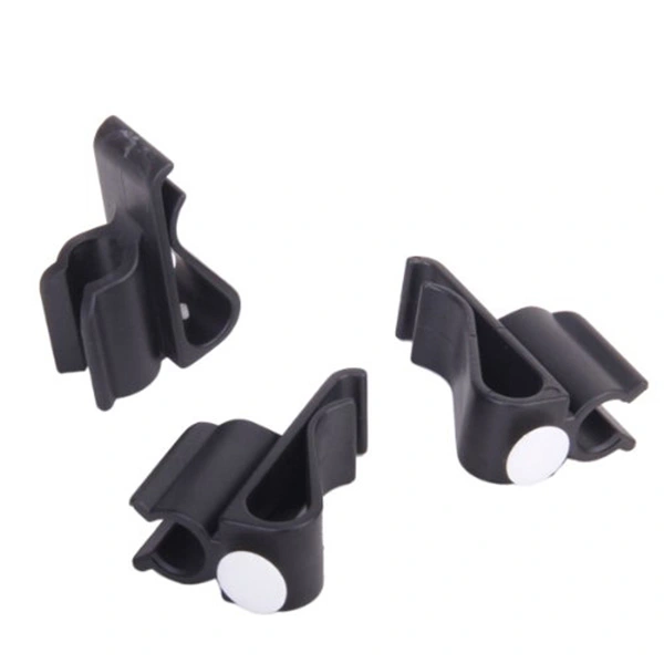 3pcs Bag Clip On Putter Holder Organizer Club Clip Ball Marker (Black)