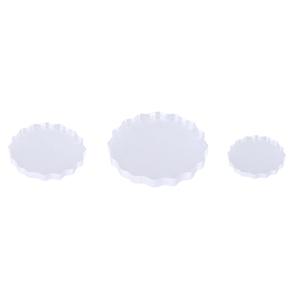 5Pcs Acrylic Seal Plates Clear Stamping Board Essential Stamping Accessories for Home Shop 5x5cm