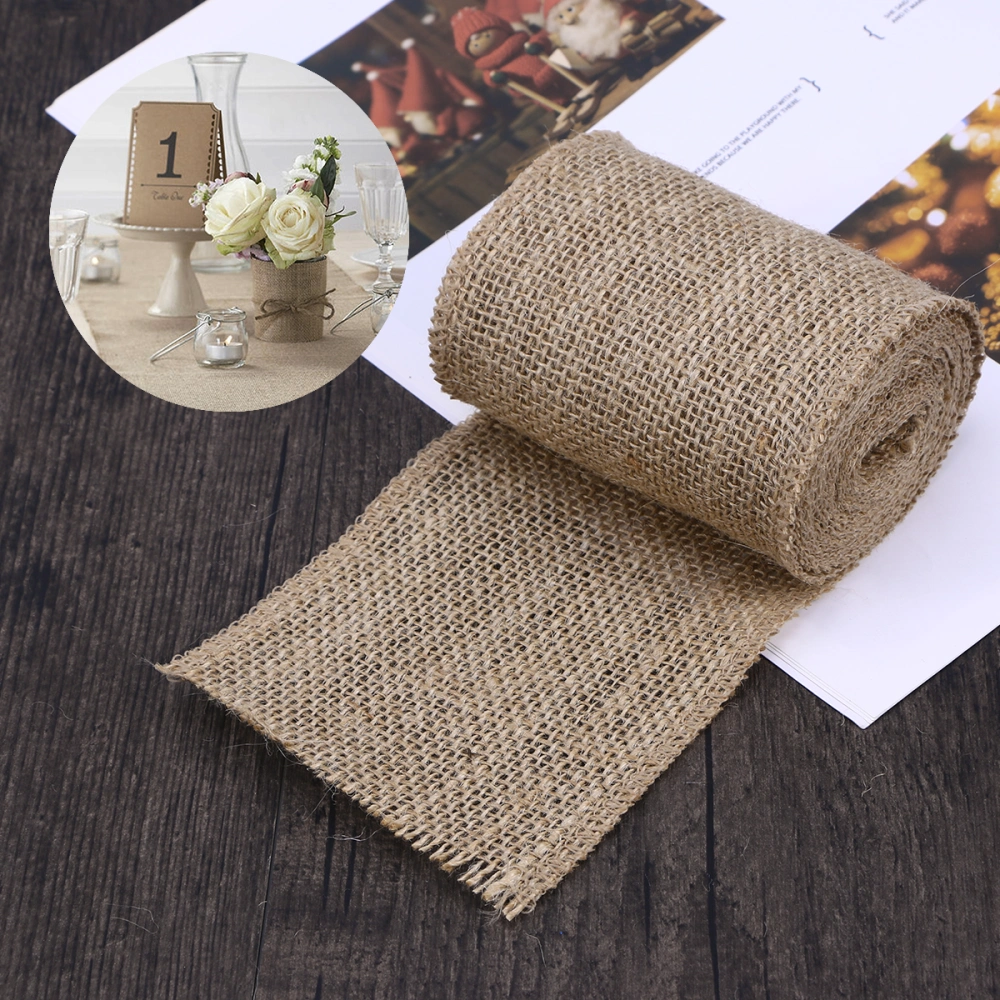 3M Hessian Jute Craft Ribbon for DIY Crafts Home Wedding Decor (Brown)