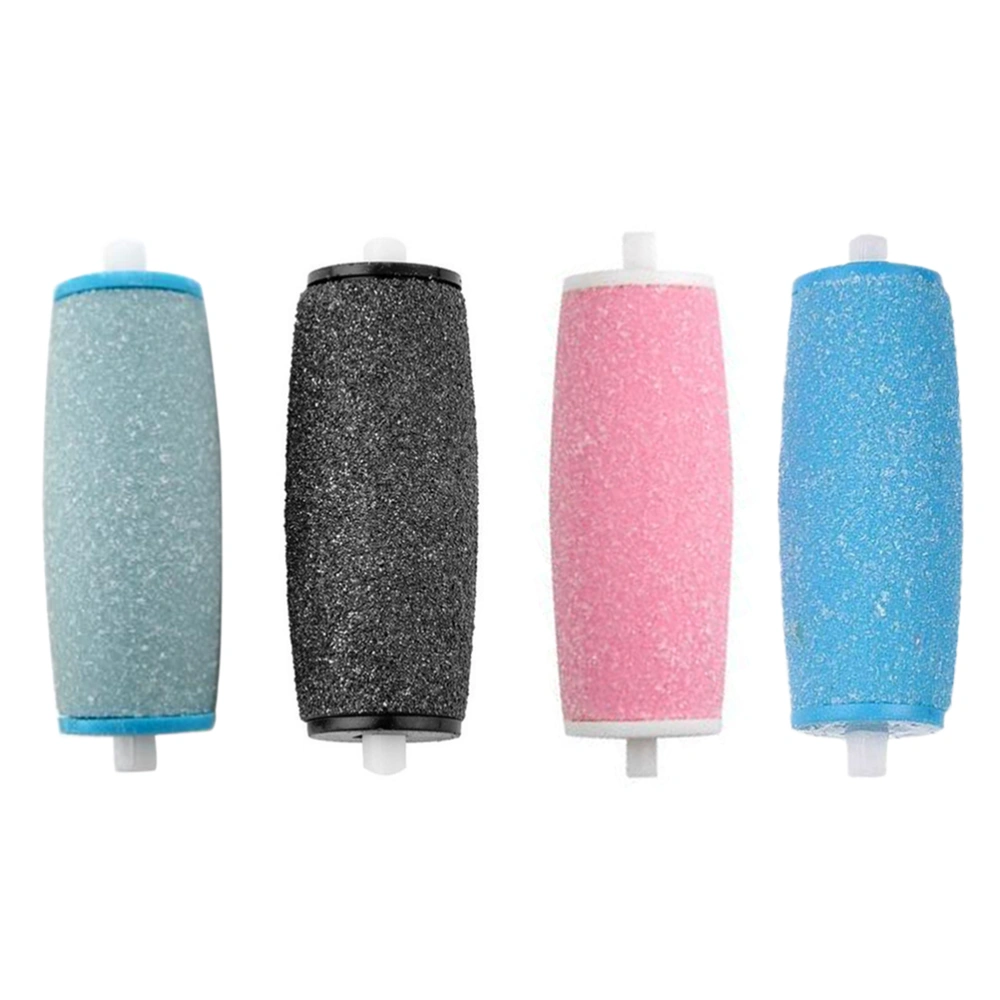 10pcs Extra Coarse Replacement Roller Refill Heads Electronic Foot File Pedicure Accessory (4pcs Black + 2pcs light blue + 2pcs blue + 2pcs pink)