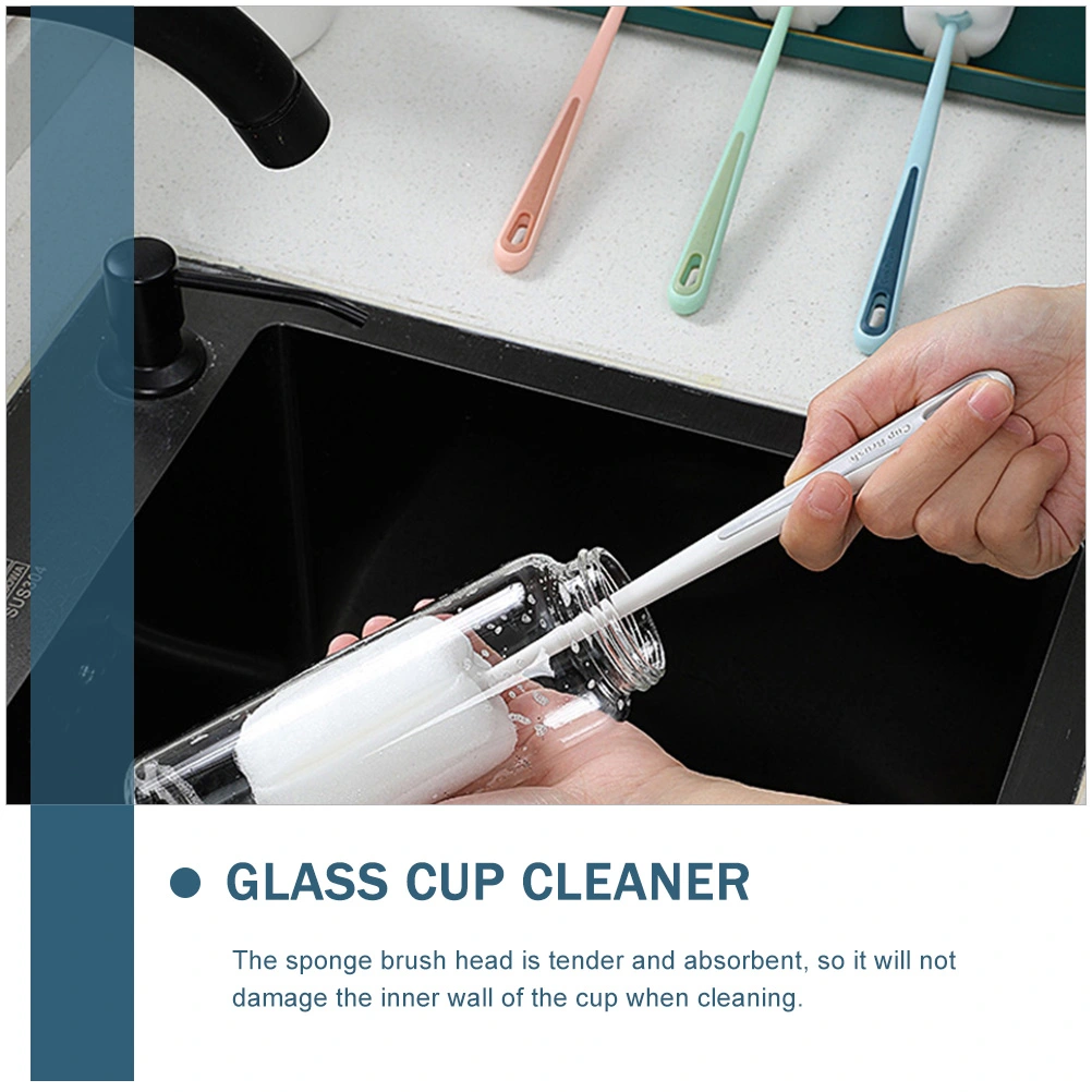 4pcs Long Handle Cup Bottle Cleaning Brushes Cup Cleaning Tools Bottle Cleaners
