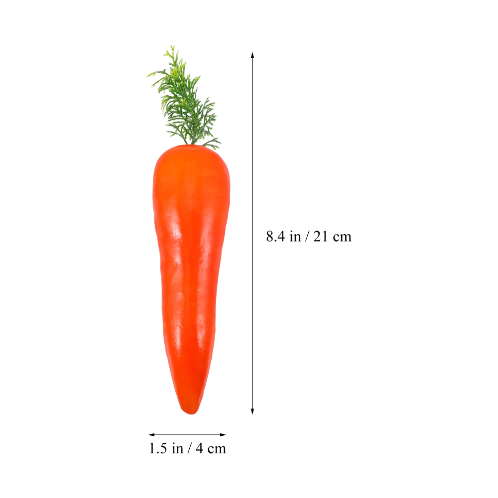 3pcs Artificial  Easter Carrot Ornaments Simulation Easter Foams Carrots for Party DIY Crafts