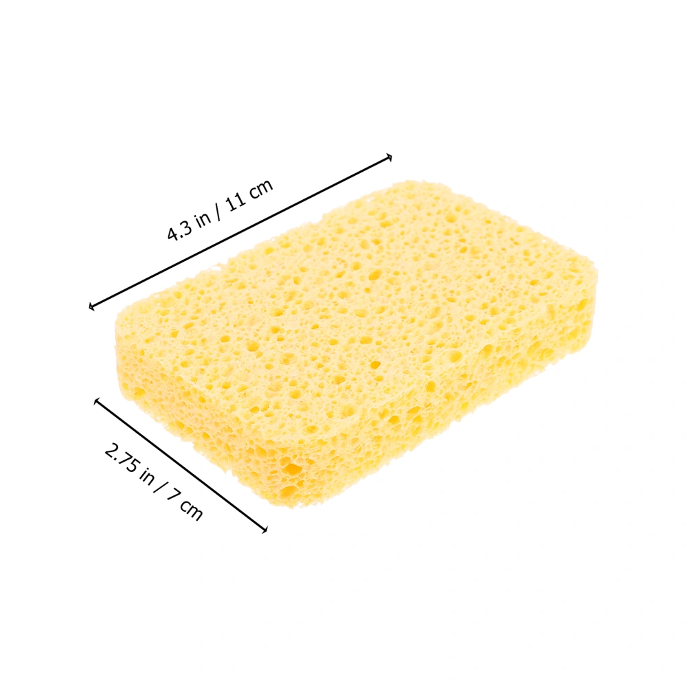 4pcs Cellulose Kitchen Sponge Thick Non-Scratch Dish Scrubber for Kitchen