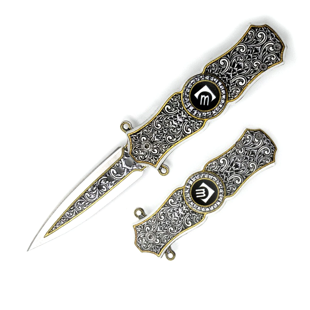 3D Printing Decorative Pattern Mini Folding Outdoor Tool Survival Foldable Pocket Tool for Outdoor Camping Hiking Hunting