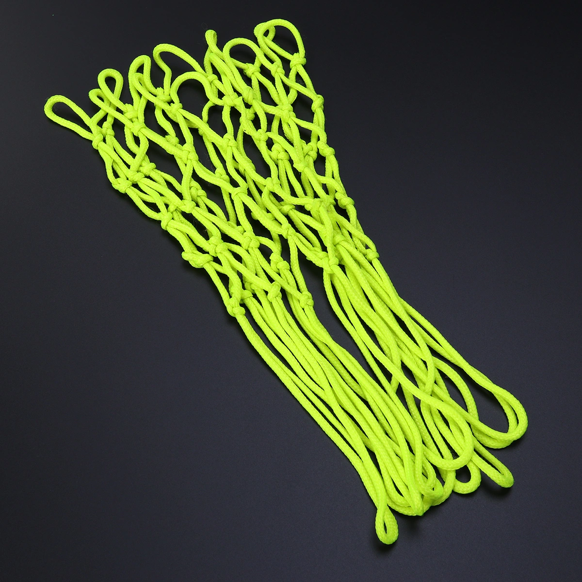 Night Glowing Luminous Basketball Net Nylon Braided Standard Professional Basketball Net Heavy Duty Thick Net Basketball Net (Green)