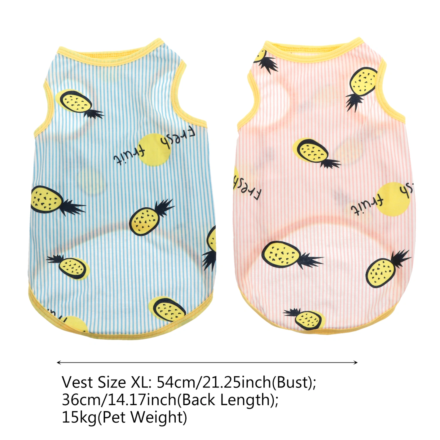 2Pcs Small Dog Vest Puppy Clothes Summer Cat Kitten Outfit Pet Clothing Apparel