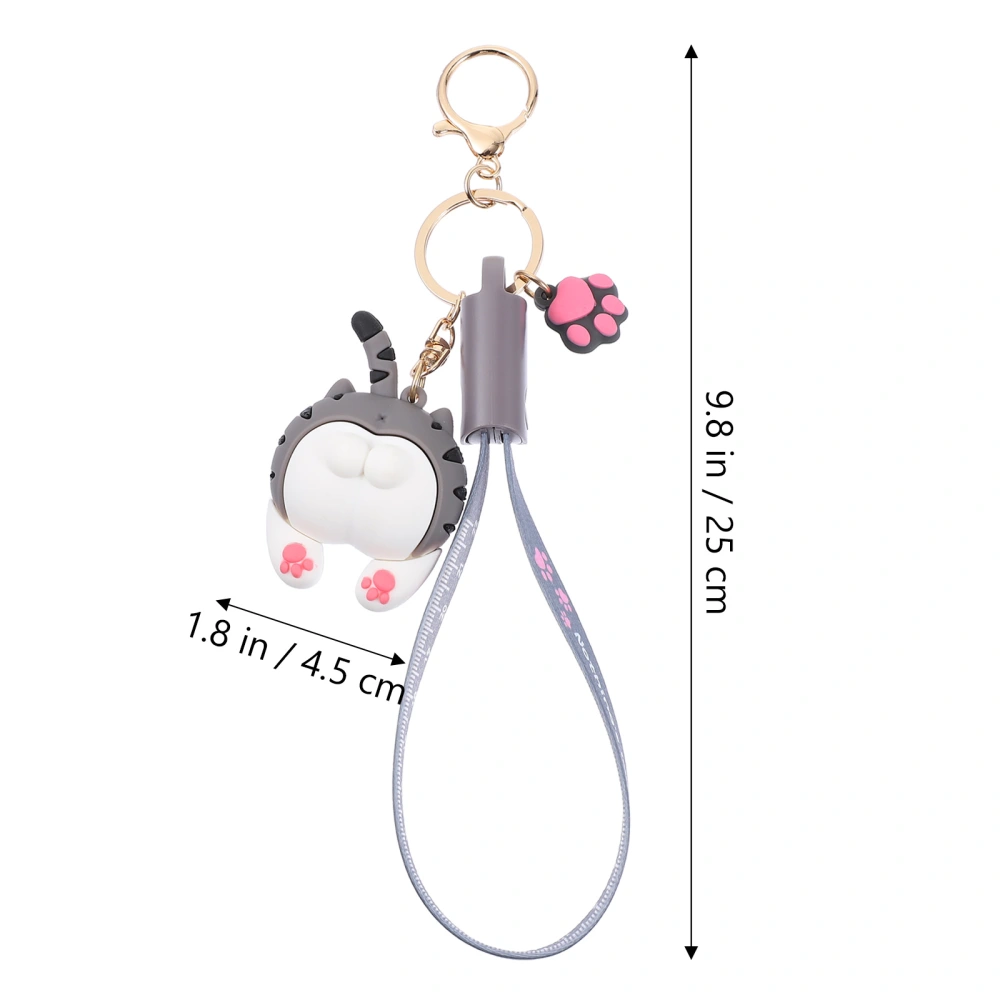 Creative Keychain Data Cable Unique Cartoon Lanyard Charging Line Android Data Cable