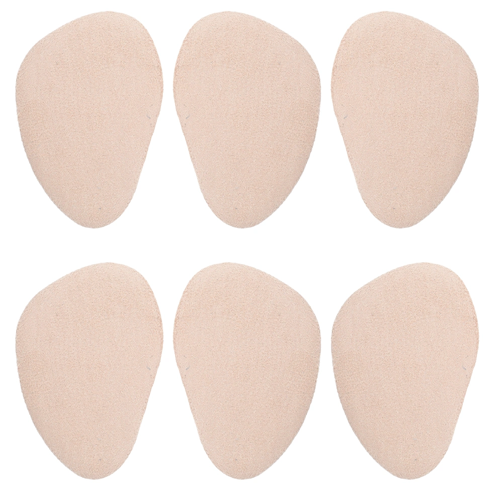 6Pcs Practical Foot Pads Non-slip Forefoot Mats Forefoot Shoes Insole Pads (Light Grey)