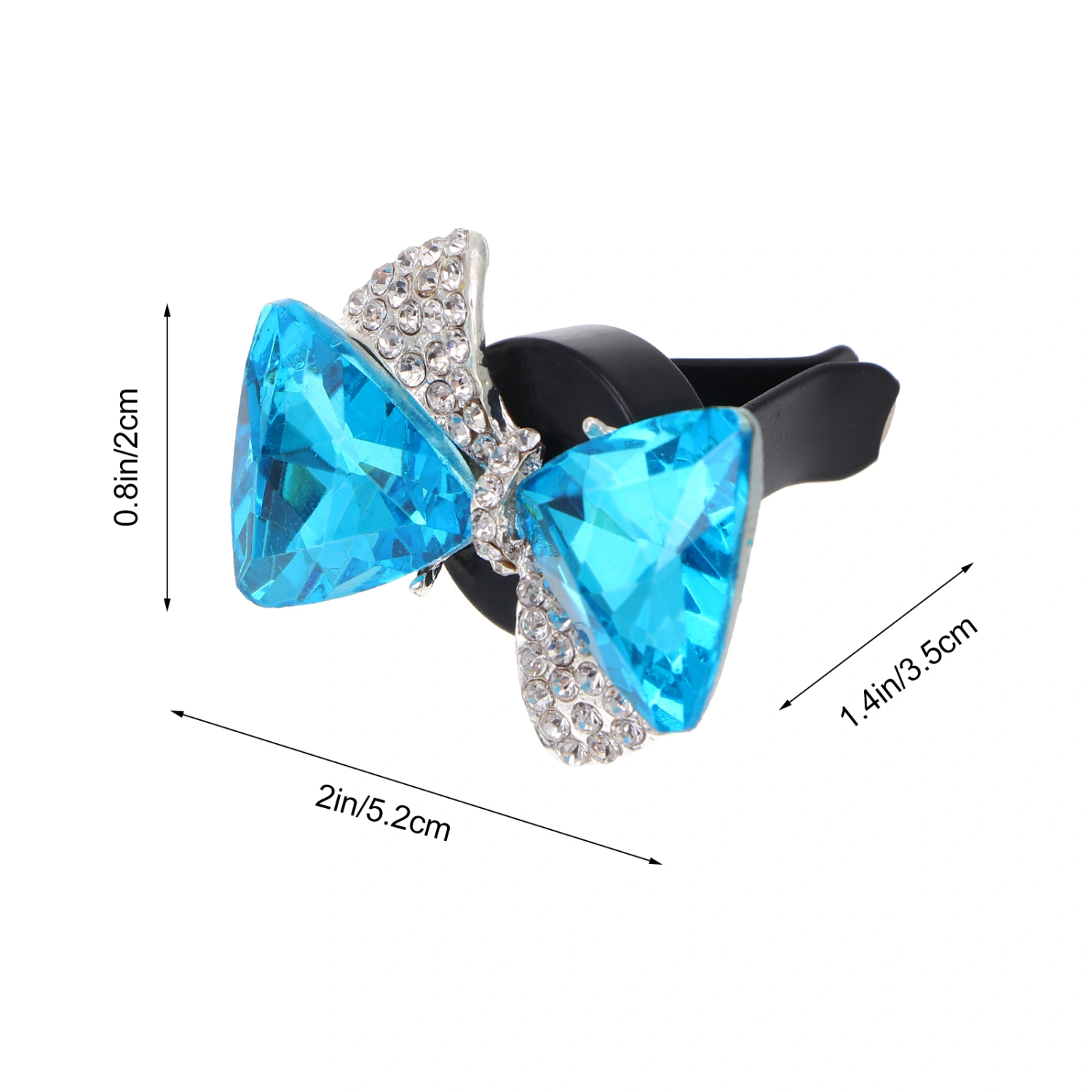 2pcs Stylish Bow-knot Perfume Clips Pretty Vent Clips Lovely Air Outlet Decors