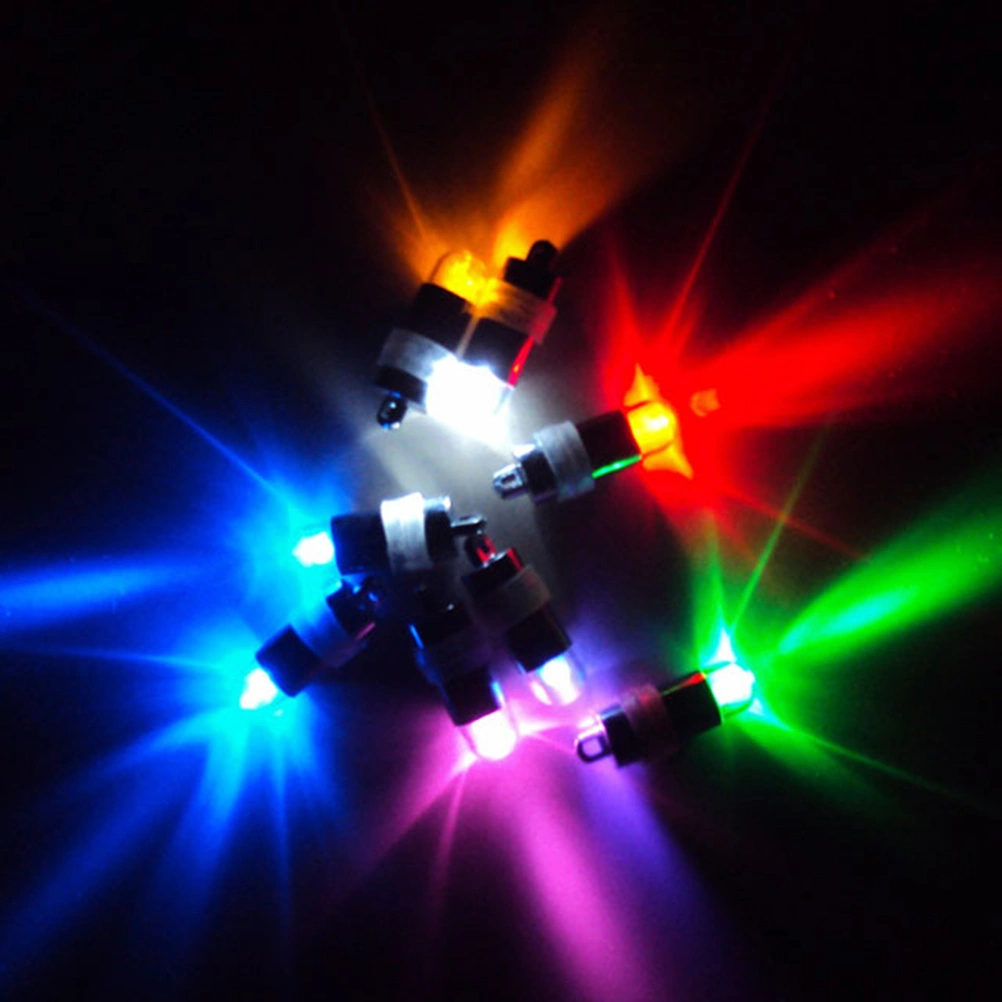 12PCS Bullet LED Balloon Lights Waterproof Mini Luminous Lamp Bulb for Lantern Bar Christmas Wedding Party Decoration (Green)