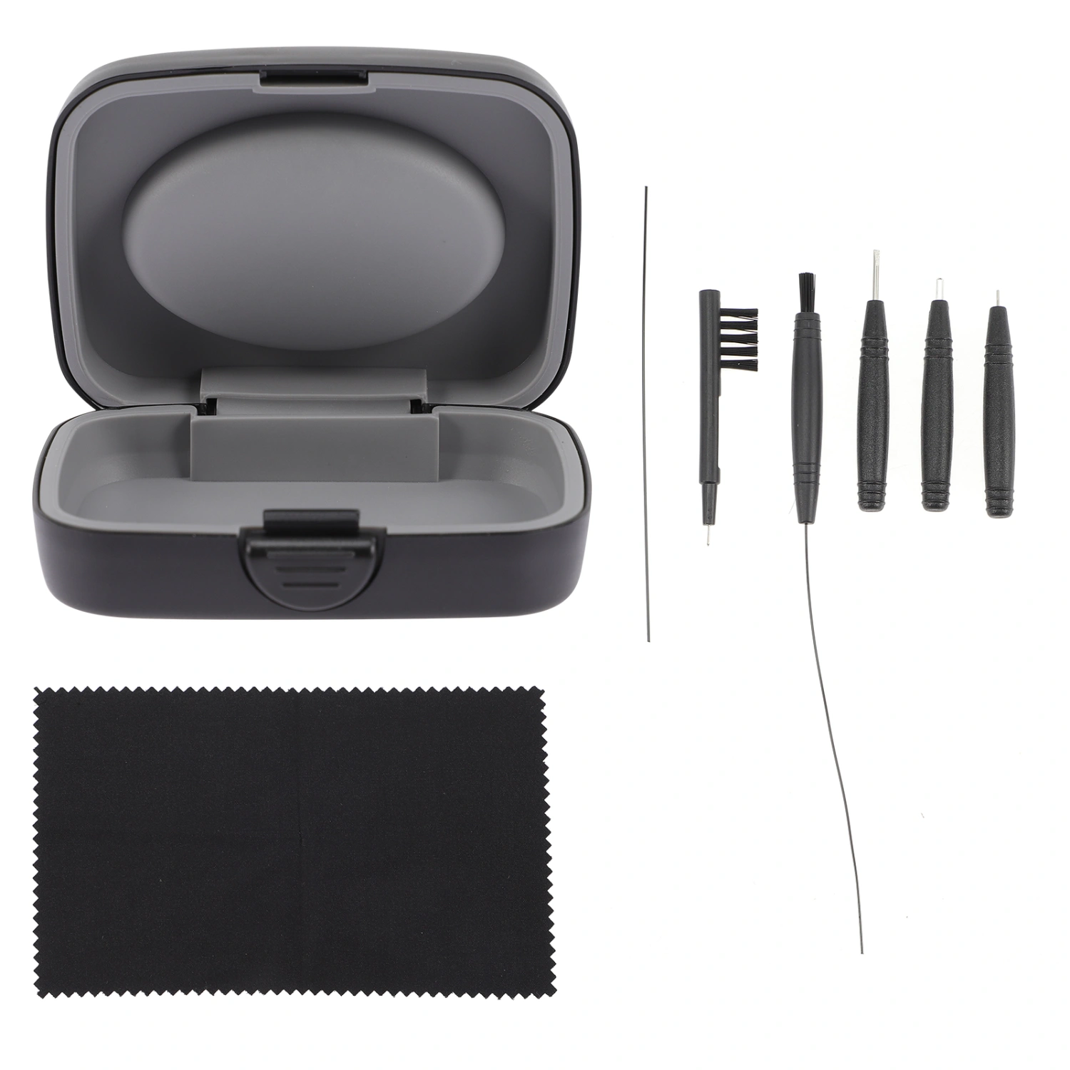 1 Set Hearing Aid Cleaning Tool BTE Hearing Aid Cleaning Brush with Case