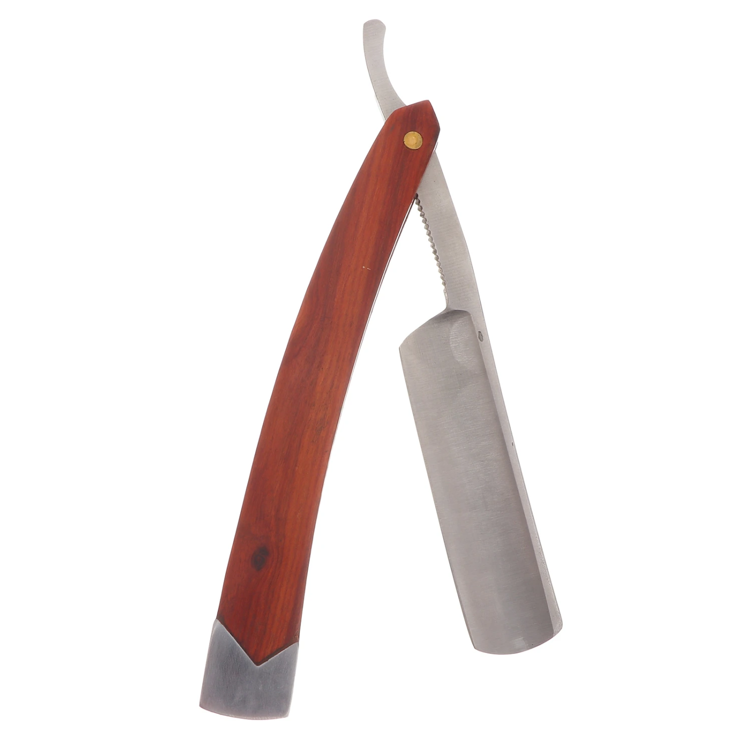 Wood Handle Straight Barber Razor Folding Manual Beard Shaver Shaving Tool for Men