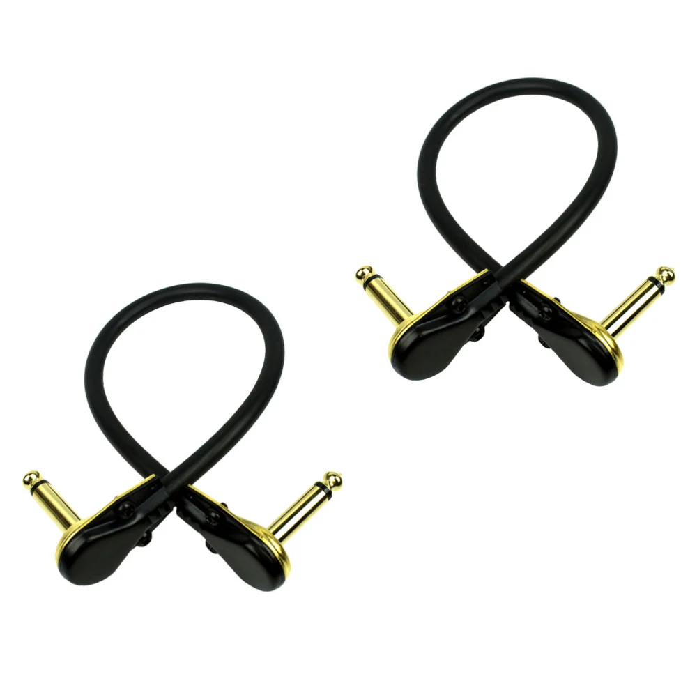 2pcs Practical Guitar Instrument Effector Cable Guitar Effect Connecting Wire