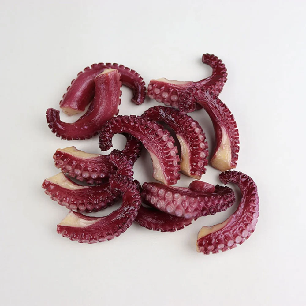 4pcs Simulation Octopus Claws Plastic Seafood Models Desktop Food Decors