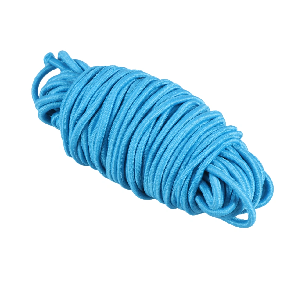 1PC 10M Long Round Stretch Rope Rubber Band Elastic Cord Multi-purpose Elastic String Sturdy Elastic Rope for Store Home Use Sky-blue